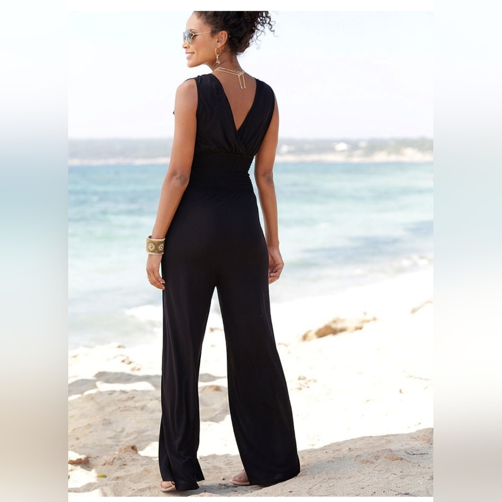 LASCANATie-Shoulder Jumpsuit black 8